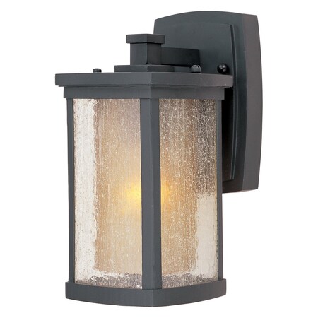 Maxim One Light Bronze Seedy/Wilshire Glass Wall Lantern 3152CDWSBZ